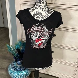 Women’s bike week in Myrtle Beach canvas T-shirt small